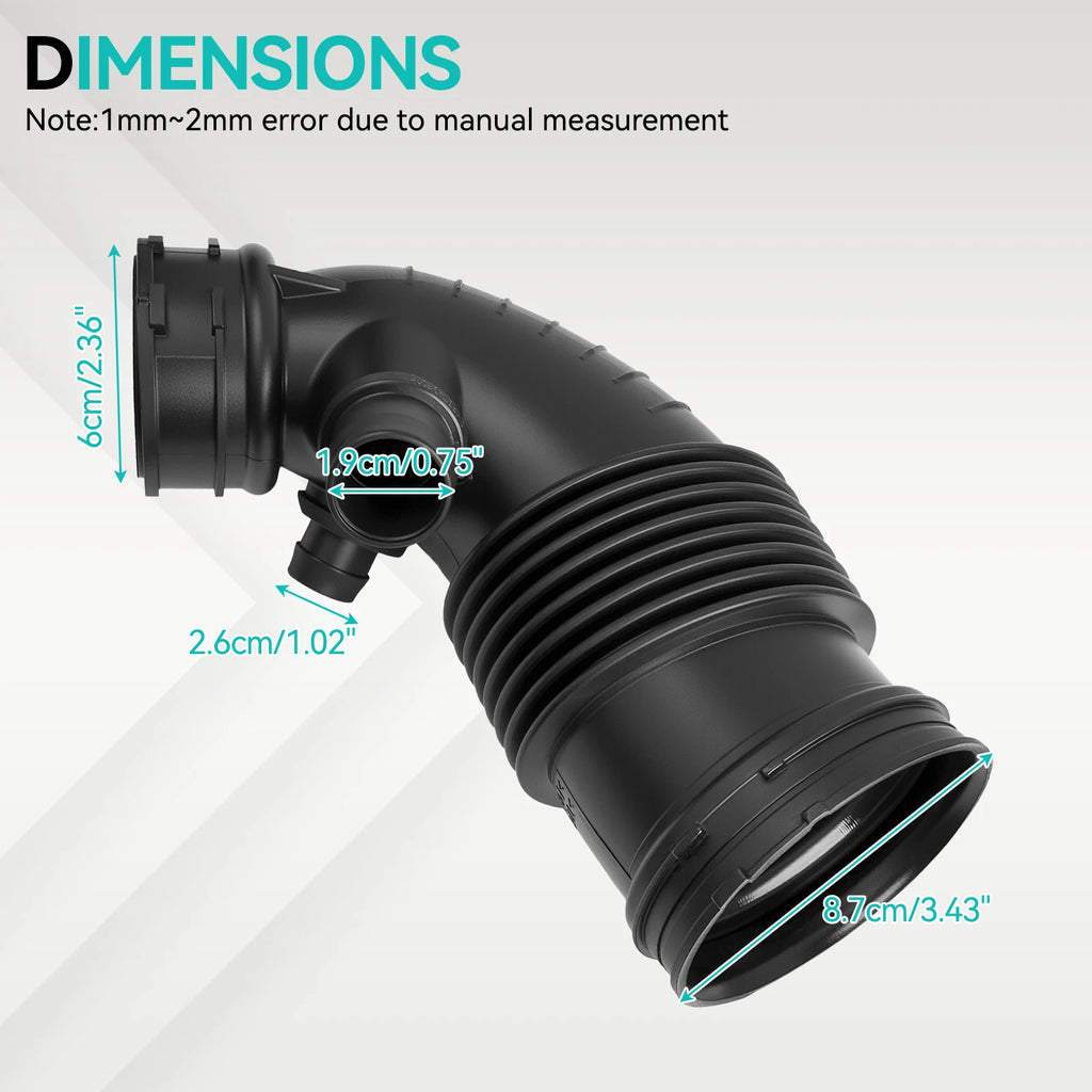 For BMW F20 F21 F30 F31 114i 116i 118i 316i 320i N13 2010-2016 Car Air Intake Filtered Duct Hose Pipe13717597586 Accessories