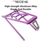RECEVC Folding Bicycle Rear Rack Luggage Carrier BMX Baggage Rack Bike Aluminum Alloy Luggage Carrier Rear Shelf for Brompton