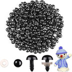 200/100PCS Black Plastic Safety Eyes For Toys Amigurumi Diy Kit Crafts TeddyBear Toy Eye For Doll Decoration Accessories 5-20mm