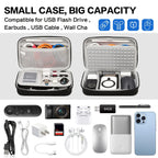 Hard Travel Electronic Organizer Case for Power Bank Chargers Cables USB Flash Drive SD Card Electronics & Backpack Organizer