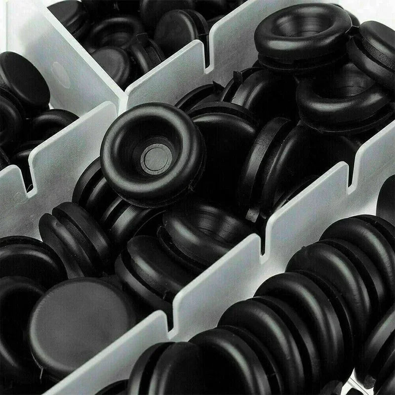 170/200/400pcs Rubber Grommet Assortment Firewall Hole Electrical Wire Grommet Gasket Kit for Wire Plug and Cable 7-25mm o ring