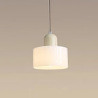 Glass pendant light chandelier, E27 socket, 1.9m cord, 90-260V, white shade