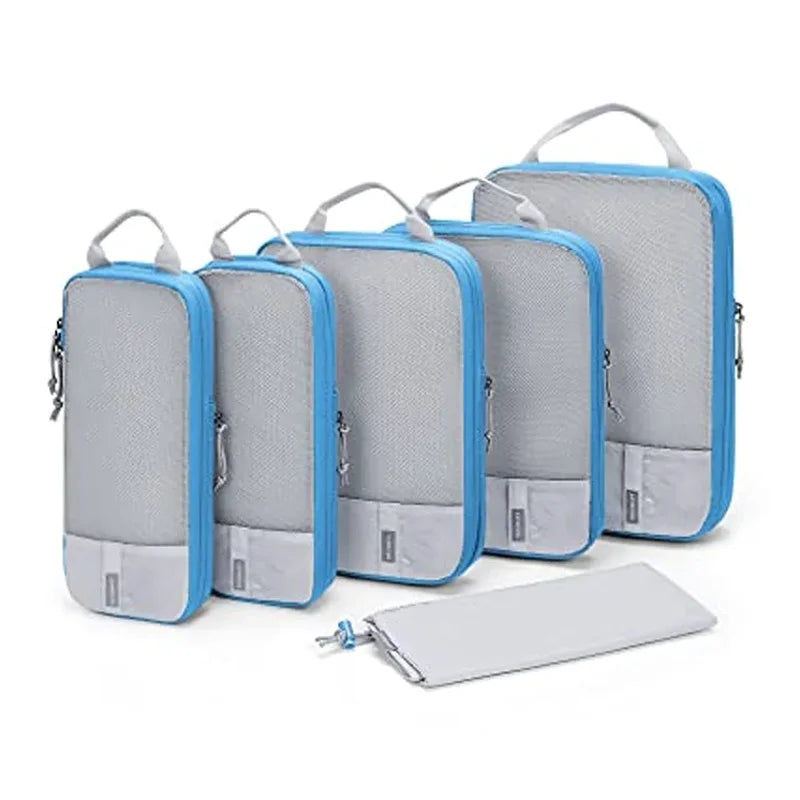 BAGSMART Packing Cubes Compression Storage Bag Travel Lightweight Suitcase Organizer Accessories  Luggage Organizer Travel Bag