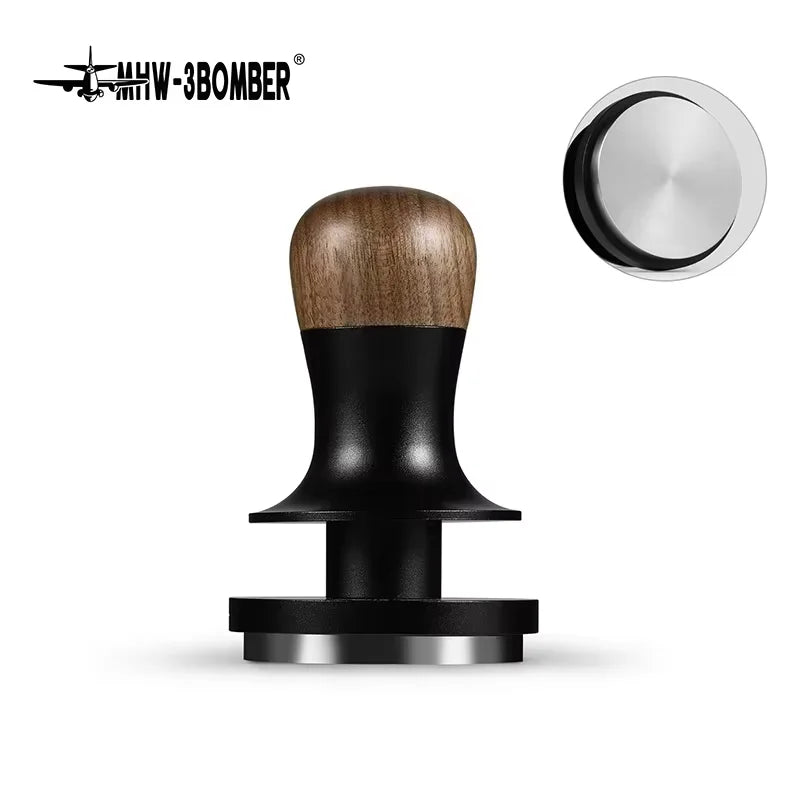 MHW-3BOMBER 30lb Constant Pressure Coffee Tamper 51mm 53mm 58mm Espresso Flat Tampers with Calibrated Spring Loaded Barista Tool