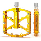 GEWAGE CNC Aluminum Alloy Bicycle Pedals Reflectors MTB Road Bike Pedals Non-Slip Cycle Pedals Platform Cycling Accessory