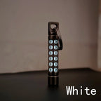 TItanium  Cage Luminous Night Signal Light Outdoor EDC Luminous 3.5*25mm Fluorescent Tube Self-illuminating Key Chain