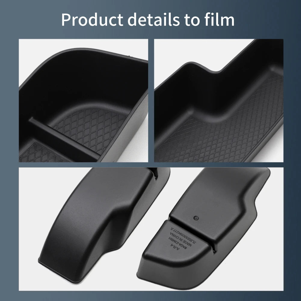 Smabee for Audi Q4 E-Tron 2021-2025 Door Side Storage Box TPE Front Rear Door Handle Organizer Tidying Car Accessories