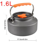 Camping Water Kettle Lightweight Aluminium Alloy Teapot for Outdoor Tourism Cookware Travel Hiking Picnic Tableware