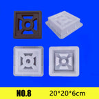 20*20*6cm Cement Mold Hollow Plastic Brick Mold Grid Background Wall Decoration Garden Window Flower Fence Wall Mold