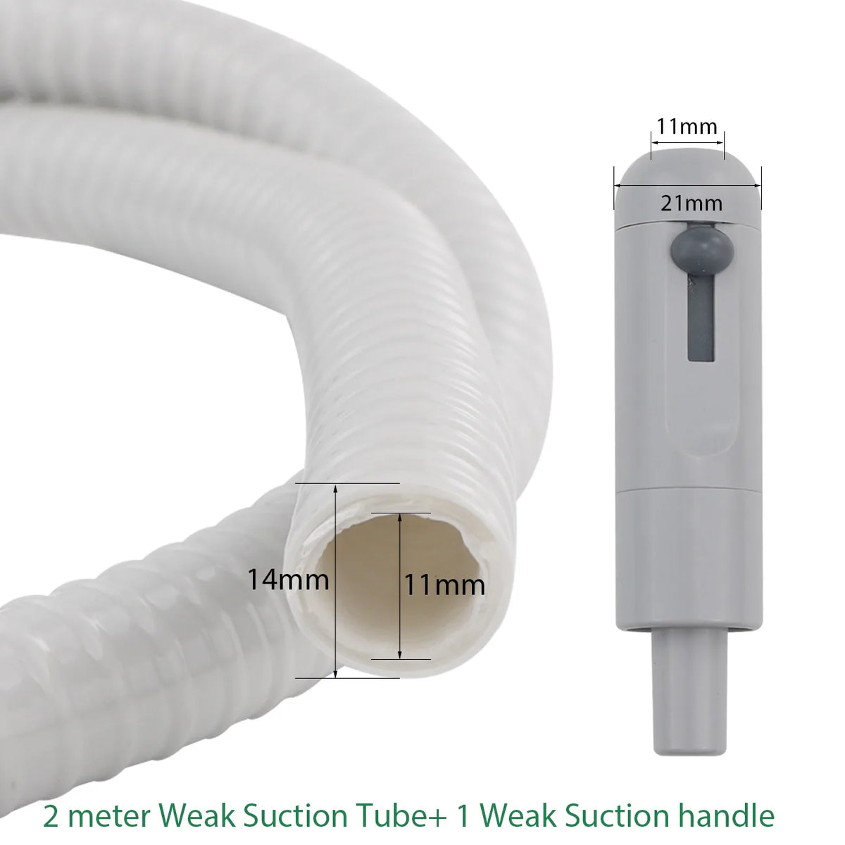 2Meter Dental Strong Weak Suction Tube Tubing Hose Pipes For Dentist Chair Turbine Unit Odontologia Dentistry Material Dentista