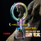 Titanium 360° Rotatable Keychain Keychains 32MM Key Ring Multicolor Titanium Keyring Accessories EDC Outdoor Tool