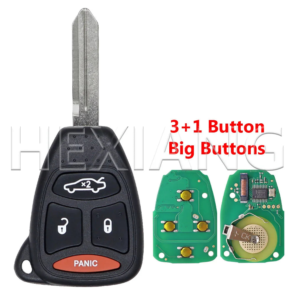 HE KOBDT04A ID46 PCF7941 315/433MHz Car Remote Key For Jeep Commander Liberty Wrangler Dodge Durango Magnum Ram Chrysler 300C