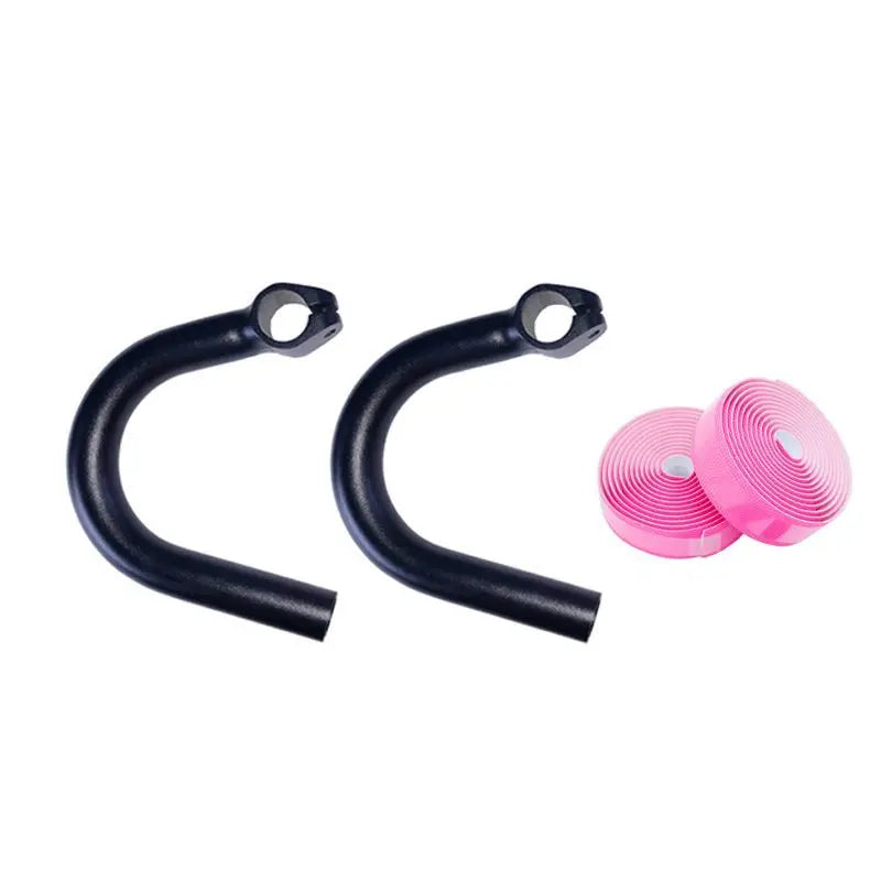 Bicycle Vice Bar Ends Handlebar Mountain Bike Conversion Road Bike Bent Handlebar Aluminum Alloy Bent Bar Auxiliary Handlebar