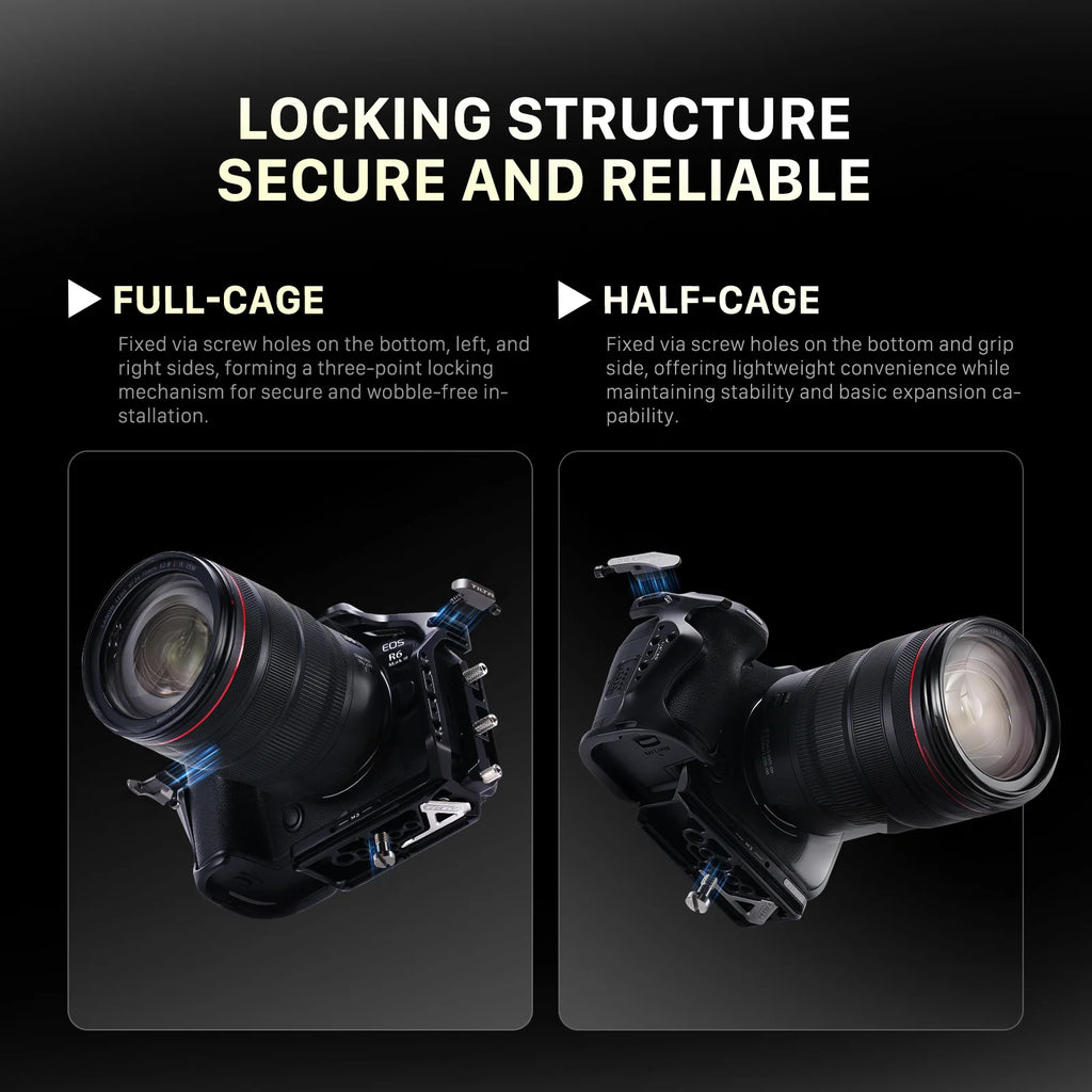 Tilta Camera Cage for Canon EOS R6 Mark III / R5 Mark II with cable clamp, top handle, Arca base