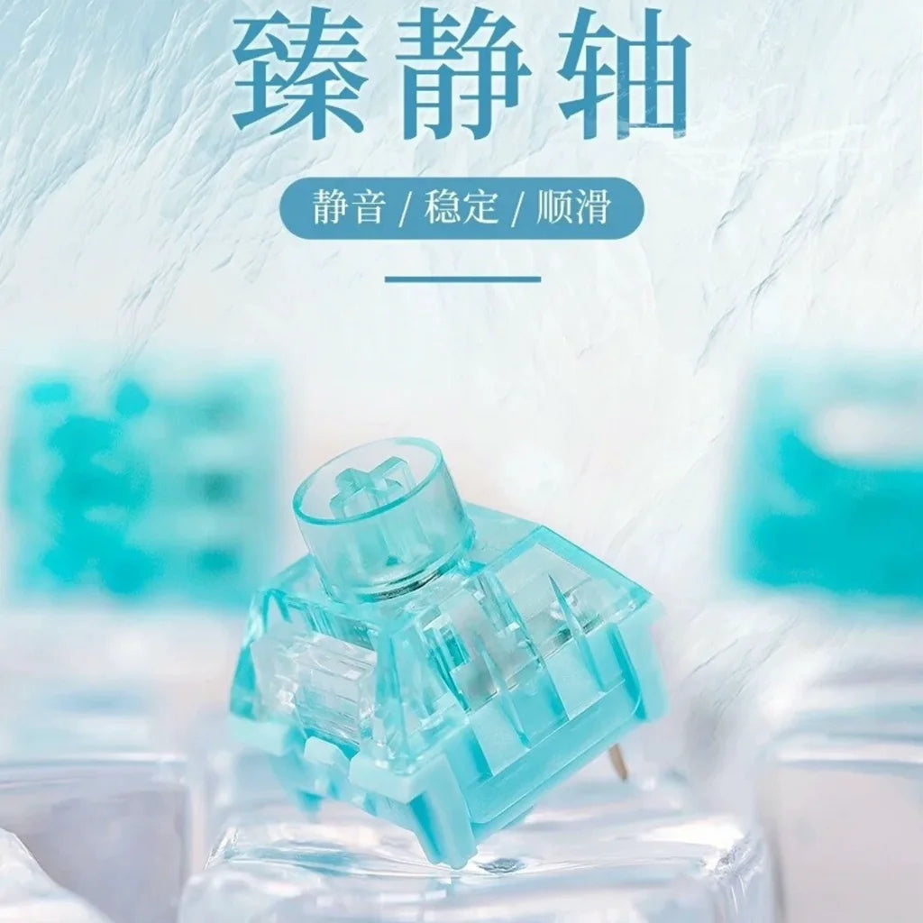 Kailh BOX Prestige Silent Switch 3Pin Linear for Varmilo Mechanical Keyboard Switches 42gf Office Gaming Kit Pre-lubrication