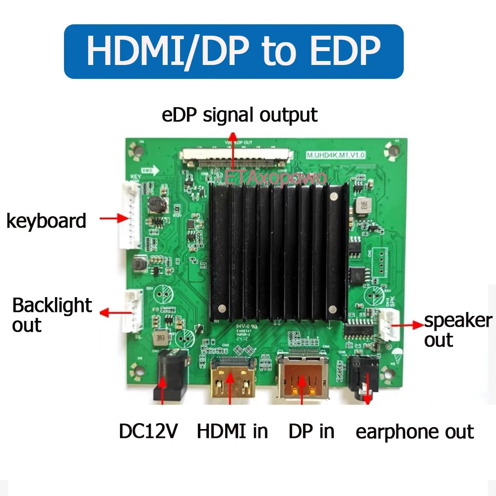 HDMI2.0 to V-by-One adapter board  hdmi/4k60hz to VBO/Vbyone support 4K60HZ