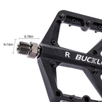 BUCKLOS Pedals DU Bearing Bicycle Pedal Platform Ultralight Nylon Road Mountain Bike Pedal Non-slip MTB Flat Pedals Bicycle Part