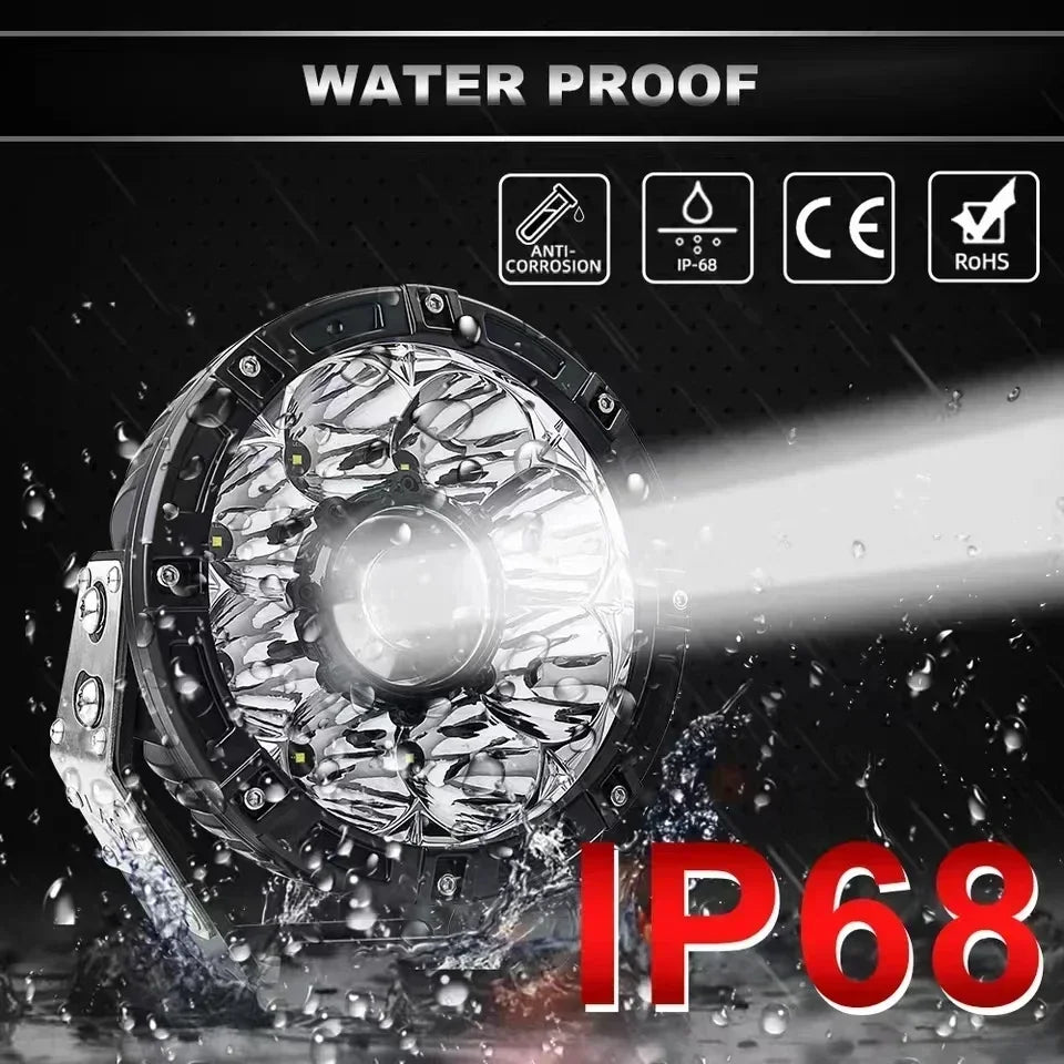12V 24V for search light vehicles high power Long Range Survey Light  4x4 Driving Work Led Off Road 12v 24v Car Truck ATV SUV