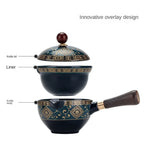 Chinese Kung Fu Tea Set Sand Ceramic Tea Set Travel Kung Fu Tea Set Gift Porcelain Purple Clay Pot Poured Ceramic Tea Set