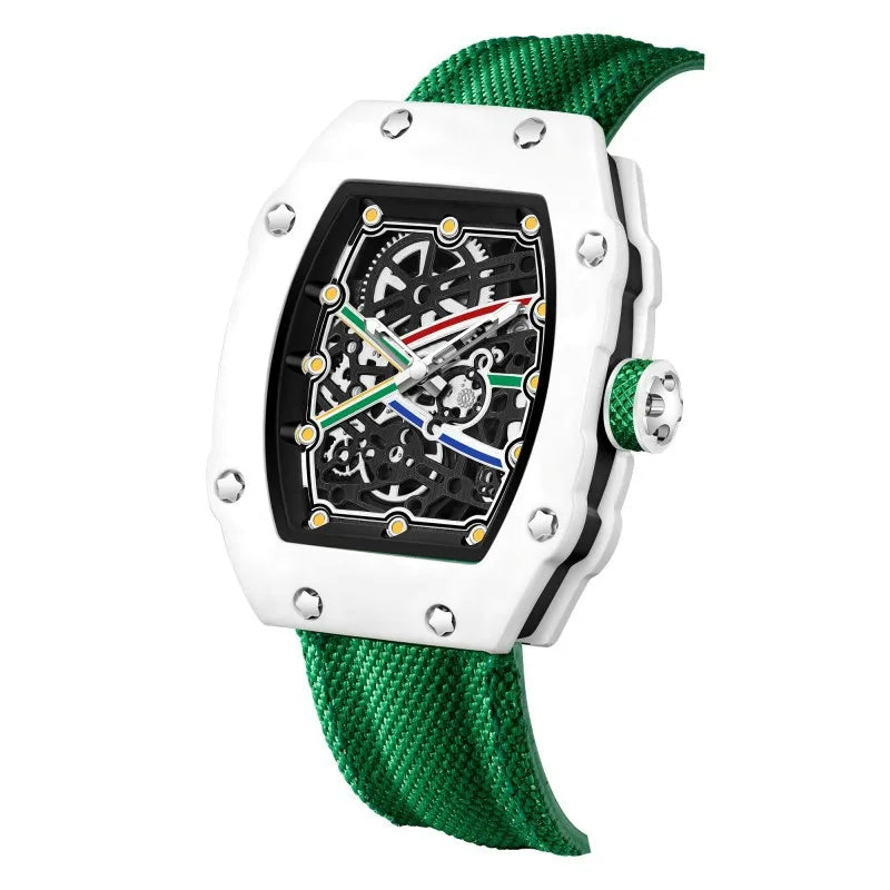 New Ultra-Thin Barrel-Shaped Quartz Fashion Men's Watch Stylish Timepiece for Men