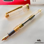 Jinhao 82 Fountain Pen Golden Clip EF/F/M Nib Acrylic Ink Pen Luxury Writing Pens for Stationery Business Office School Supplies