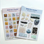 Cute Cartoon Ocean World 3D Jelly Stickers Transparent Resin Gel Self-adhesive Decoration for DIY Phone Cases Tablet Computers
