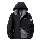 2024 Brand Winter Fleece Jacket Men's Casual Thickened Wool Jacket high quality Design Warm Fashion Hooded Coat Outdoor Ski Suit