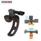 Ronkoen Action Camera Adjustable Silicone Mount Mini Flexible Bracket For Gopro Insta360 DJI Action Camera Accessories