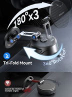 Joyroom Magnetic Car Phone Holder New Upgrade 360° Phone Holder Universal Vacuum Magnetic Car Phone  Mount for iPhone Samsung