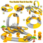 Track Car Train Toys Children Electric Track Toy Car Engineering Car Kids Educational Toys  for Children Birthday Gift
