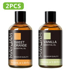 100ML Pure Plant Essential Oil Mint Bergamot Patchouli Citronella Lemongrass Chamomile Cedarwood For Reed Diffuser Humidifier