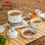 Naturehike Ceramic Non-Stick Pot Portable Camping Cookware Outdoor Pot Cooking Frying Pan Water Kettle Picnic Tableware