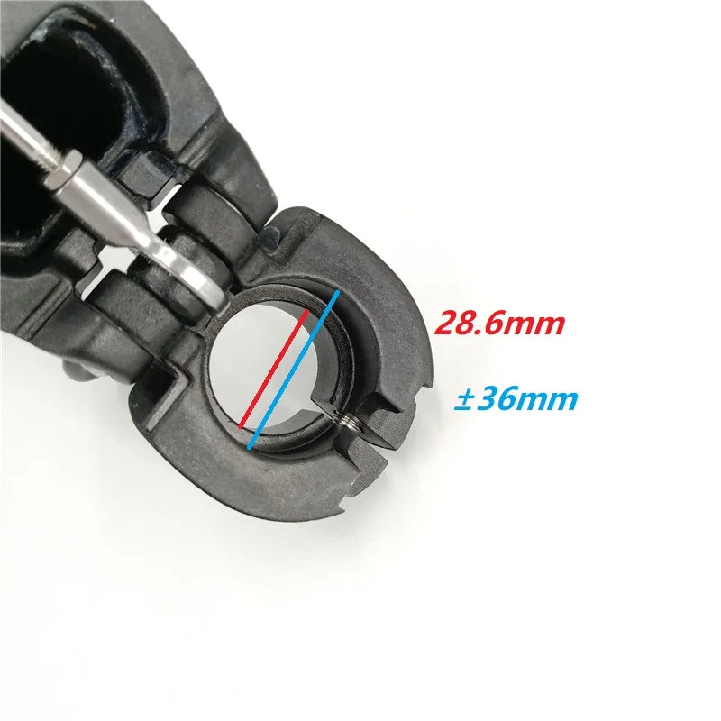 Litepro Folding Bike Telescopic Adjustable Stem 19-28cm Aluminum Alloy, Black or Silver