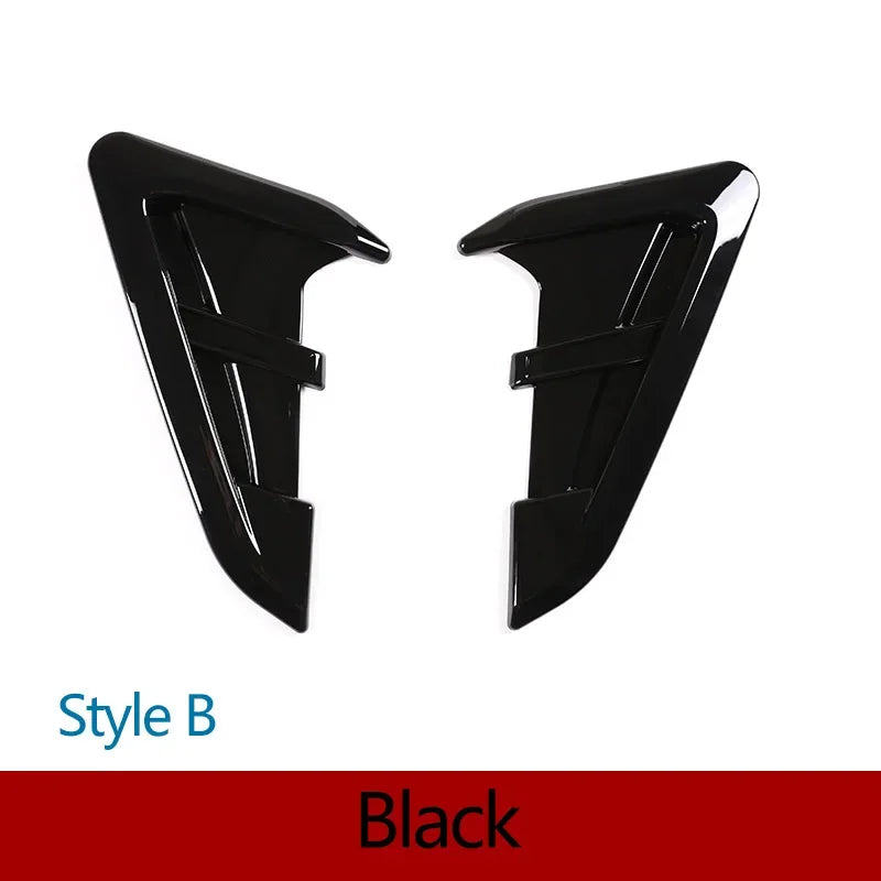 For BMW X3 G01 X4 G02 2018-2021 ABS Carbon Fiber Car Front Fender Side Shark Gill Side Air Outlet Cover Trim Car Accessories