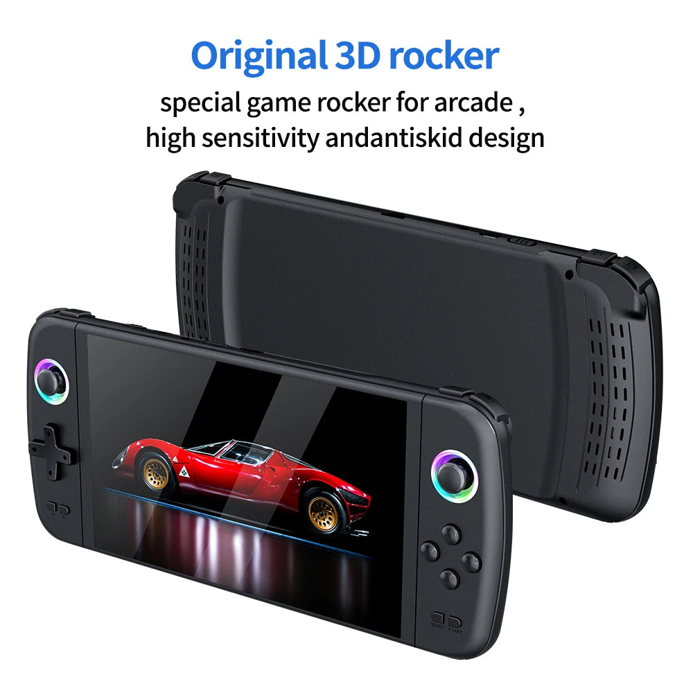 7.0 Inch Big Screen M27 Portable Pocket Retro Handheld Video Game Console 1024*600 Display Support LINUX Emelec 64G/128G