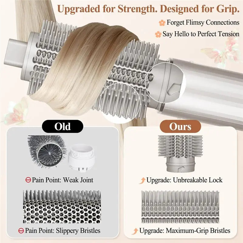 ABBK-Round Brush For Shark Flexstyle, Volumizing Round Brush For Shark Flex Style Attachment