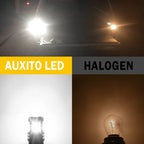 AUXITO 2Pcs P21W Ba15s LED Reverse Light Bulbs 6000K White Car 1156 7506 LED DRL Tail Turn Signal Lamp 3020SMD Yellow Amber 12V