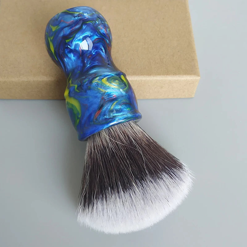 Dscosmetic blue galaxy G7 Soft and good backbone synthetic hair shaving brush for man wet shaving