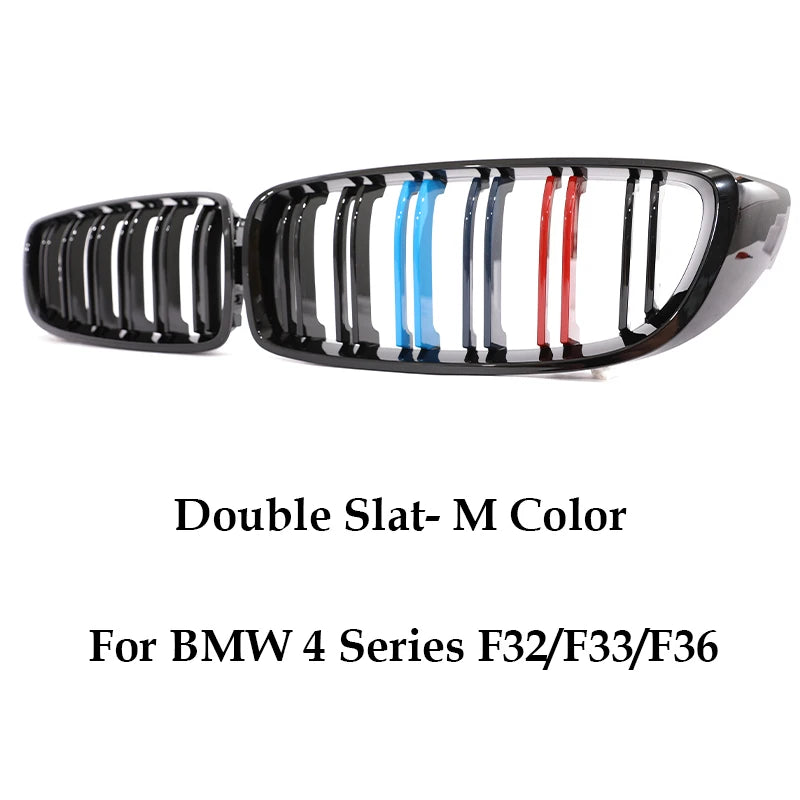 Front Bumper Kidney Gloss Black Carbon Chrome Grill M Color Grille Grill For BMW 4 Series Gran F32 F33 F36 F80 F82 2013-2020