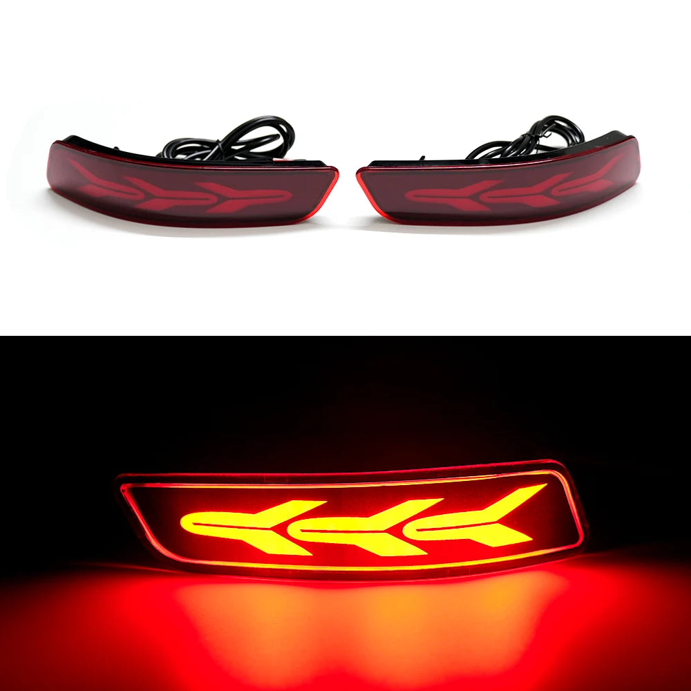 For Toyota Corolla Altis 2014 2015 2016 2017 2018 Drive Brake Turn Signal lamps Dynamic LED Rear Bumper Reflector light