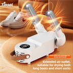 TINSOL New Foldable Touch Screen Shoe Dryer Fast Heating Sterilization Heater Socks Dryer Shoe Hot Air Deodorizing Dehumidifier