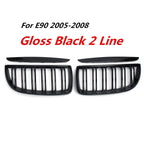Pair E90 E91 Front Kidney Grille Car Front Bumper Grille Grill Double Slat Sport Kidney Grille Grill For BMW E90 E91 2005-2008