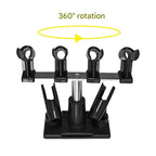 Nasedal Airbrush Holder Gravity Stand Kit for Air Brush paint spray gun Holding 6 Clamp-On Mount Table Bench Station
