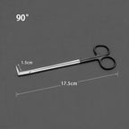 Potts Cut Angle Vascular Scissors Microscopic Coronary Artery Stainless Steel Microscopic Beak Scissors