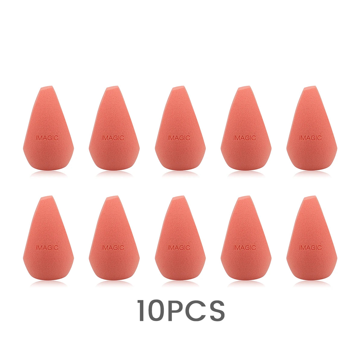 IMAGIC 10PCS/KIT Makeup Sponge Soft For Foundation Concealer Cream Wholesale Healthy Latex Smooth Wet And Dry Women Makeup Tool