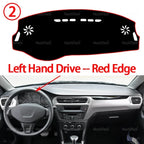 Car Dashboard Cover Avoid Light Pad Instrument Panel Mat Case Carpets Dashboard Cover for Peugeot 301 2012 2013 2014 2015-2019