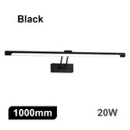 Modern Interior Wall Lamp 80 100cm Led Apply wall light Black Silver Bathroom Lighting Wall Mounted Picture Light Wall Sconce