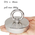 Super Strong Fishing Magnets, Heavy Duty Salvage Searcher, Powerful Search Magnet with Eyebolt For Salvage Magnetic Fishing
