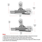 New 15055342 15055343 Metal HVAC Heater Hose Connector For Cadillac Escalade For Chevrolet Tahoe/Silverado For GMC Sierra/Yukon