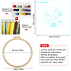 1pc 20X20CM/7.87inch Lighting fixtures Embroidery Starter Kit DIY kit Home Decor Craft Painting Needle Art